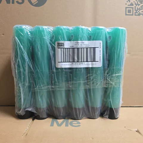 ORIGINAL SOURCE SET OF 6X 500ML MINT & TEA TREE SHOWER GEL