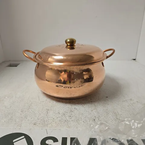 COPPER COOKING POT WITH LID