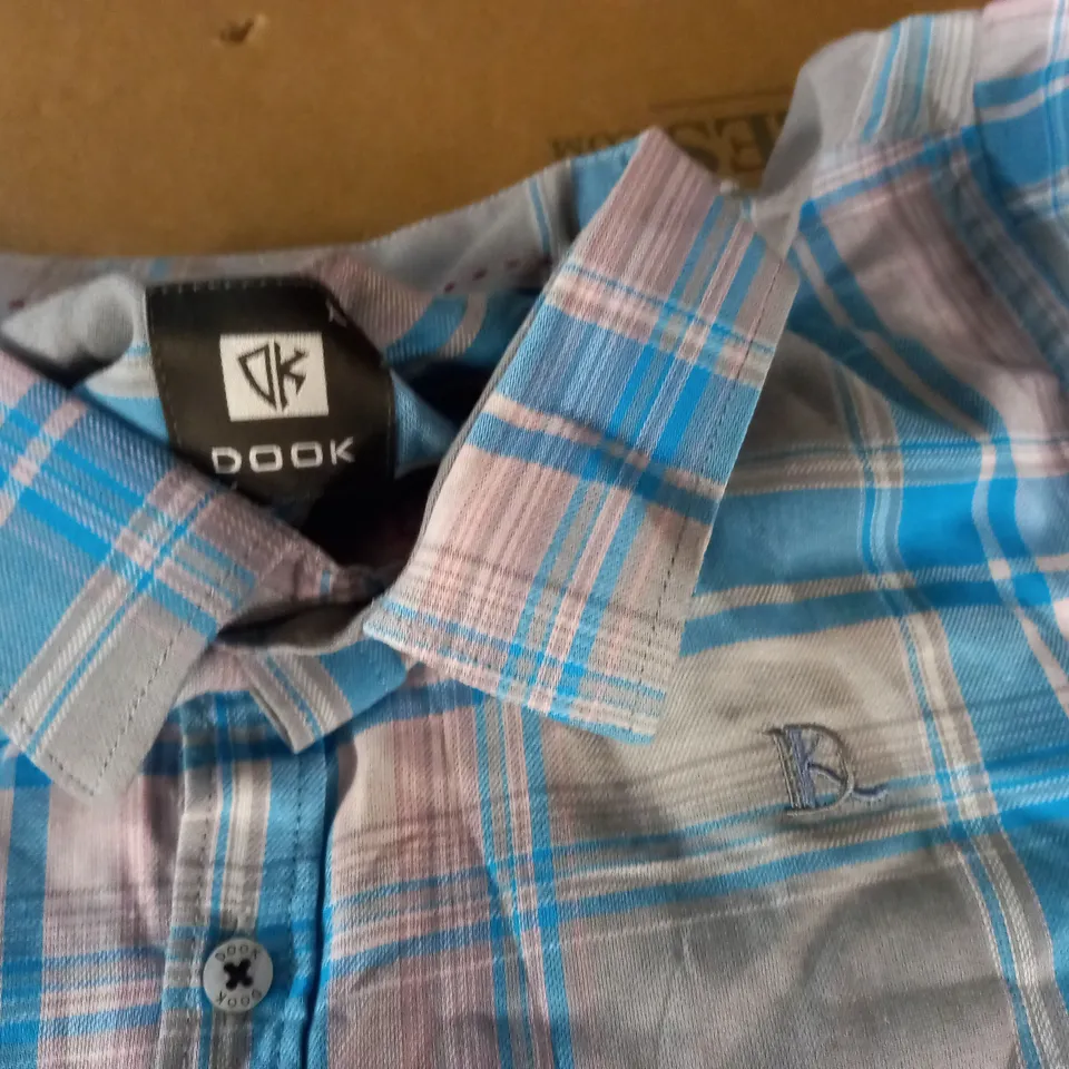 DOOK LONG SLEEVE CHECK SHIRT - XL