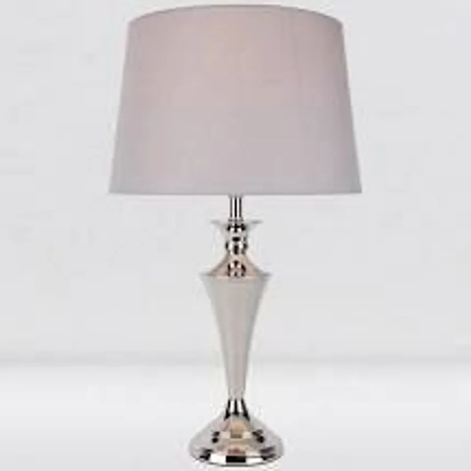 GLENHAM 52CM CHROME TABLE LAMP 