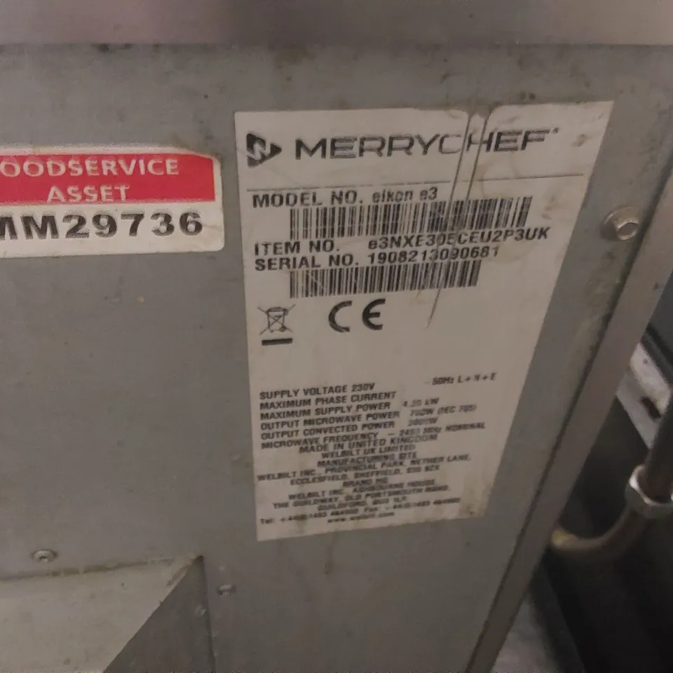 MERRYCHEF EIKON E3 HIGH SPEED OVEN