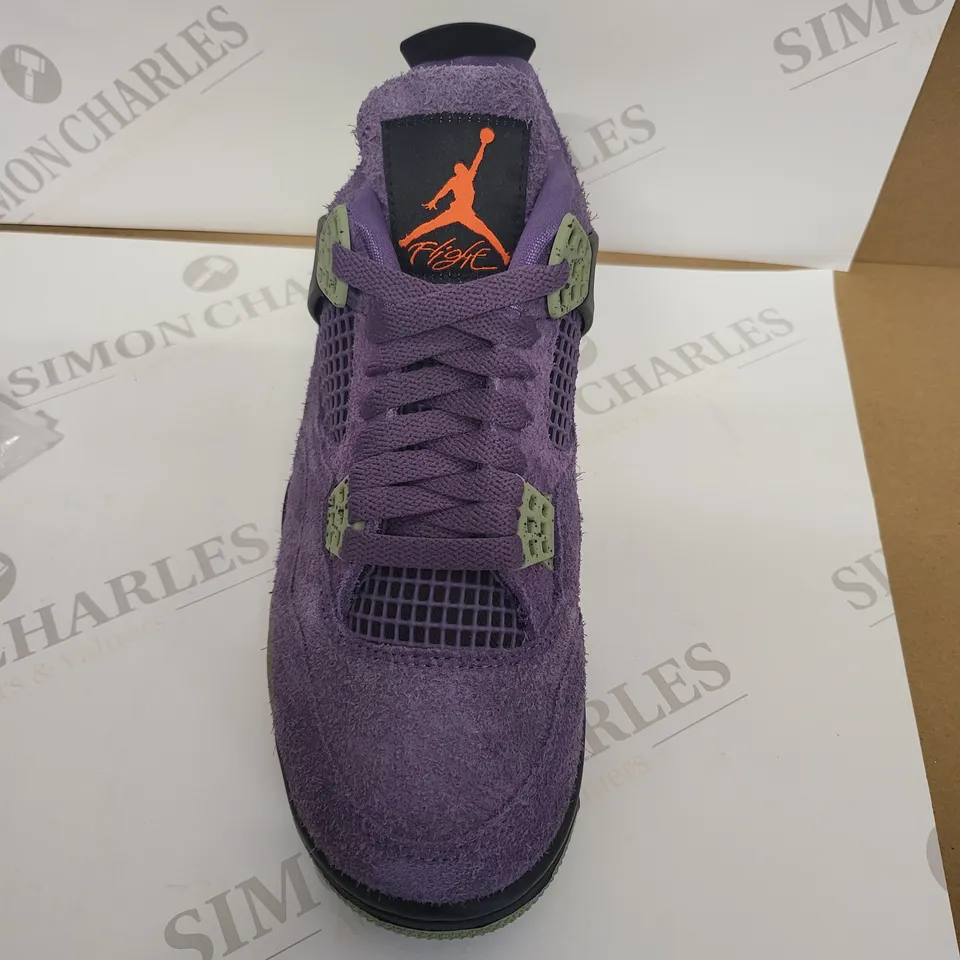 CANYON PURPLE/GREEN TRAINERS IN THE STYLE OF AIR JORDANS - SIZE 5 UK