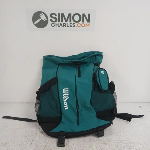 WILSON GREEN/BLACK DRAWSTRING BACK PACK