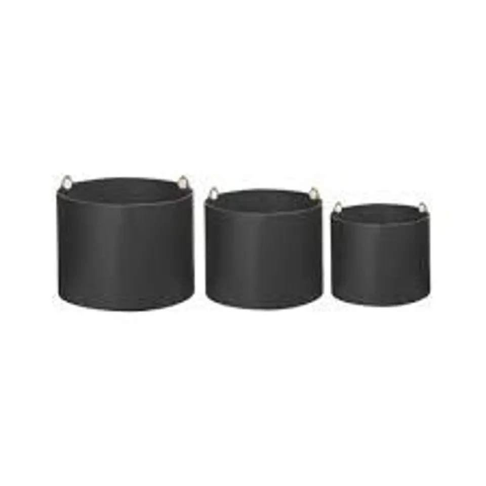 BOXED BRAYDEN STUDIO ARAM FAUX LEATHER BASKET (1 BOX)