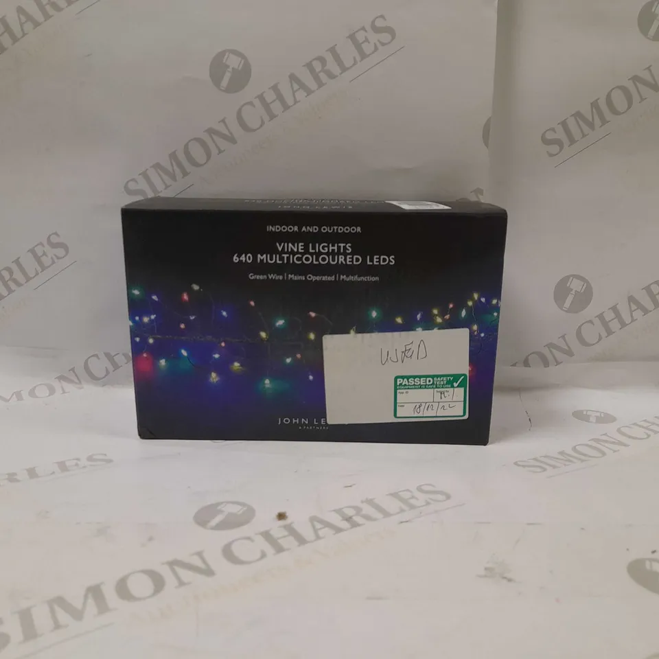 640 VINE LIGHTS MULTICOLOURED