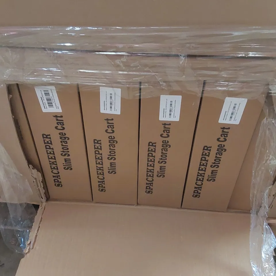 PALLET CONTAINING A VERY LARGE QUANTITY OF BOXED STORAGE CARTS