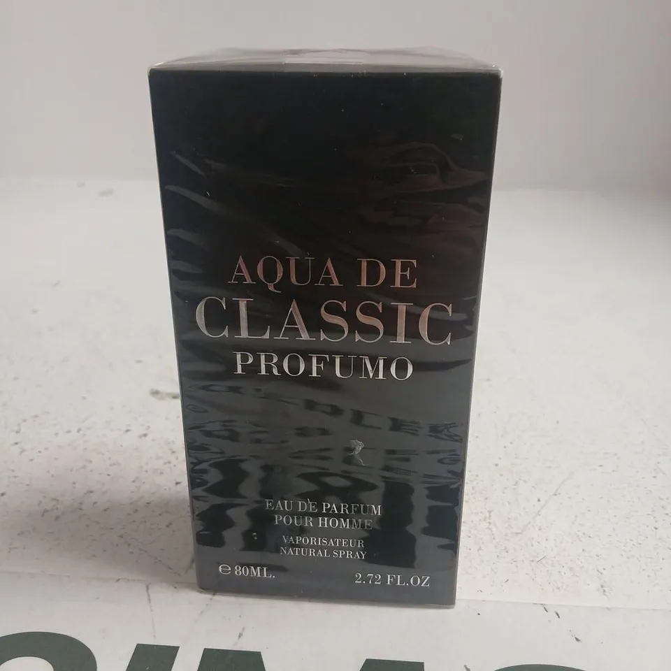 BOXED AND SEALED AQUA DE CLASSIC PROFUMO EAU DE PARFUM 80ML