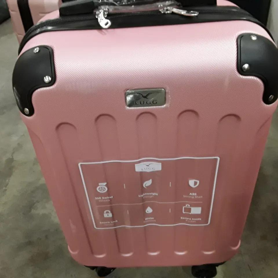UNBOXED KEPLIN LUGG SMALL SIZE TRAVEL LUGGAGE WITH WHEELS SECURE LOCK SYSTEM PINK COLOUR
