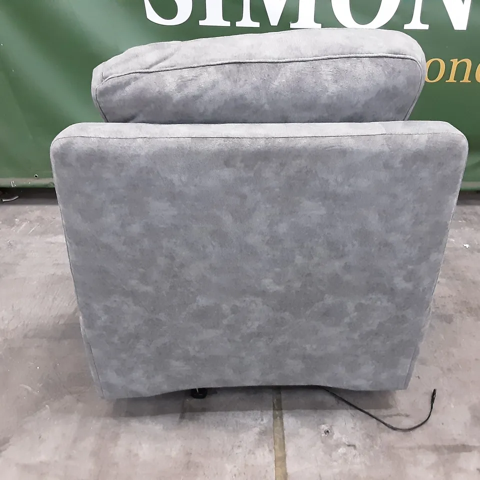 QUALITY BRITISH MANUFACTURED DESIGNER G PLAN BURFORD ELECTRIC RECLINING CHAIR A027 PRAMA PEWTER 