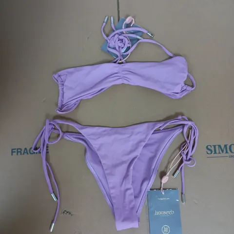 HOUSEOFCB ISLA GRANDE BIKINI IN LILAC SIZE S