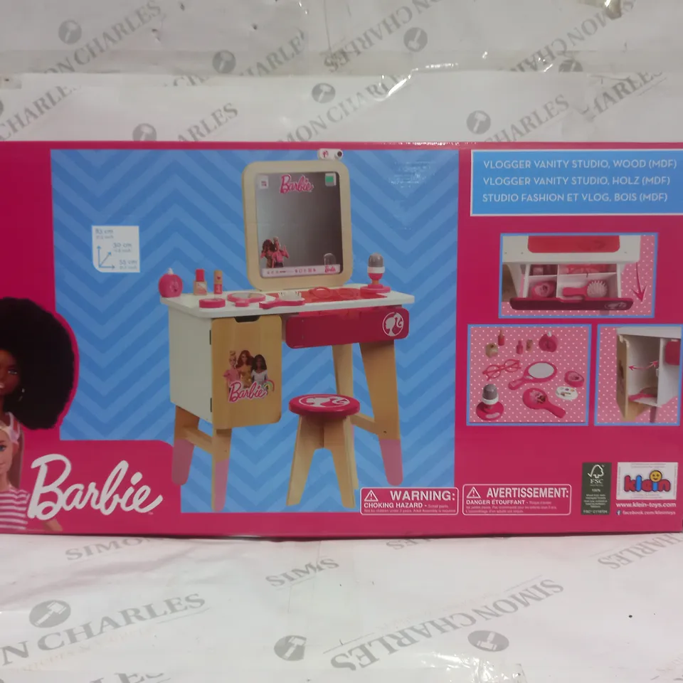 BARBIE WOODEN VANITY STUDIO  RRP £179.99