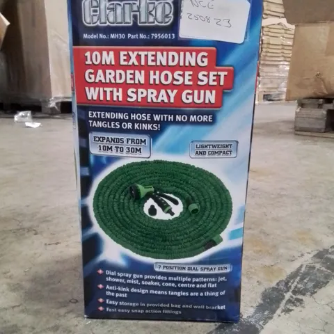 BOXED CLARKE 10M EXTENDING GARDEN HOSE KIT