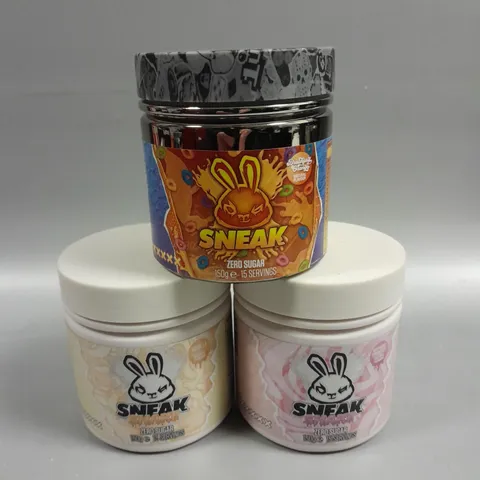 3 X SEALED SNEAK ENERGY SUPPLEMENT DRINKS