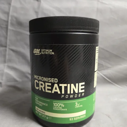 OPTIMUM NUTRITION MICRONISED CREATINE POWDER – UNFLAVOURED, 317 G