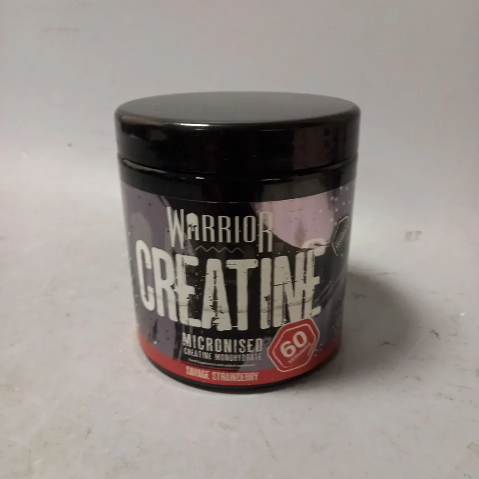 SEALED WARRIOR MICRONIZED CREATINE MONOHYDRATE - SAVAGE STRAWBERRY - 300G