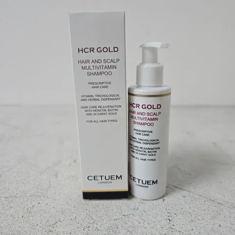 BOXED CETUEM LONDON HCR GOLD HAIR AND SCALP MULTIVITAMIN SHAMPOO (150ML)