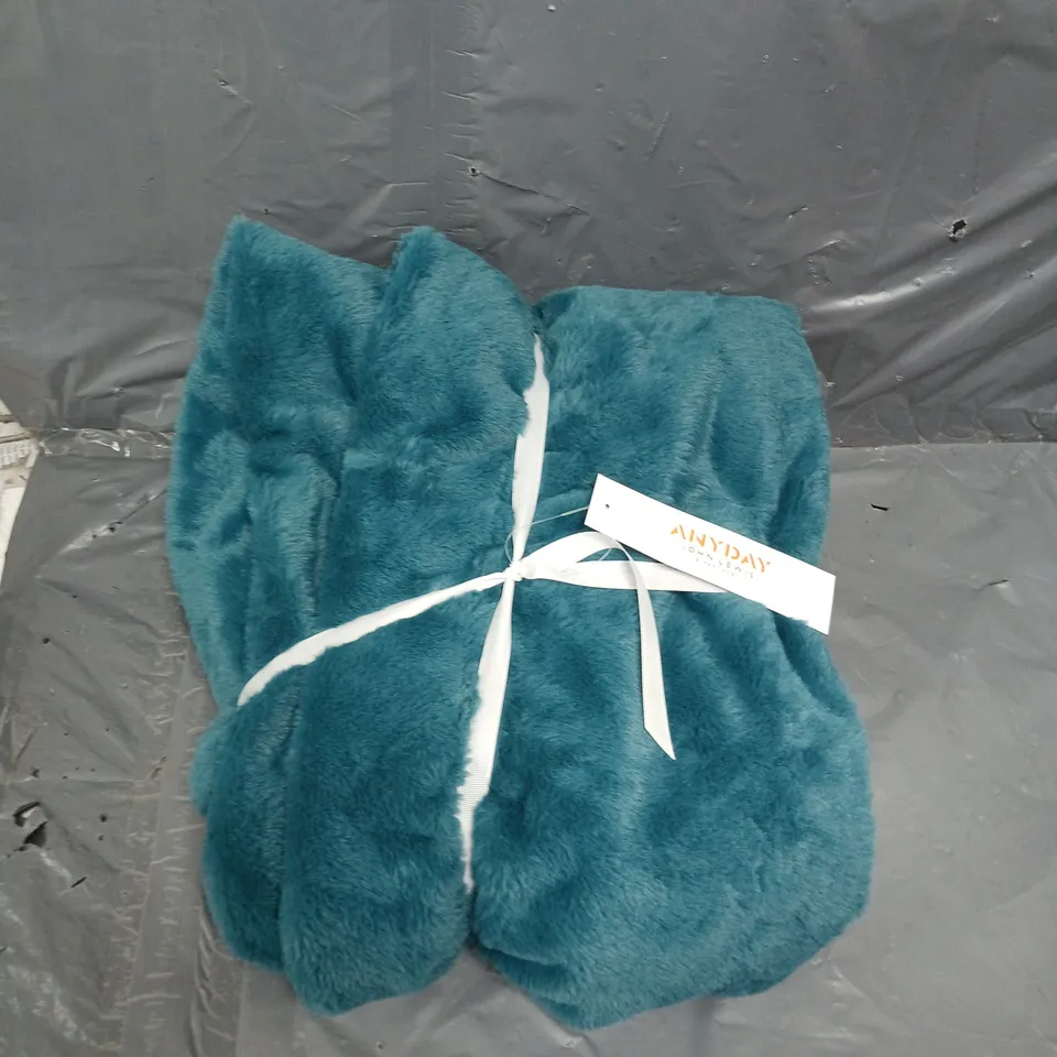 ANYDAY JOHN LEWIS TURQUOISE THROW