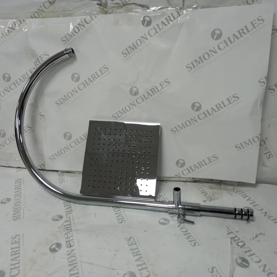 BOXED MAYFAIR WAVE LEVER ADJUSTABLE FIXED RISER AND SQUARE SHOWER HEAD 