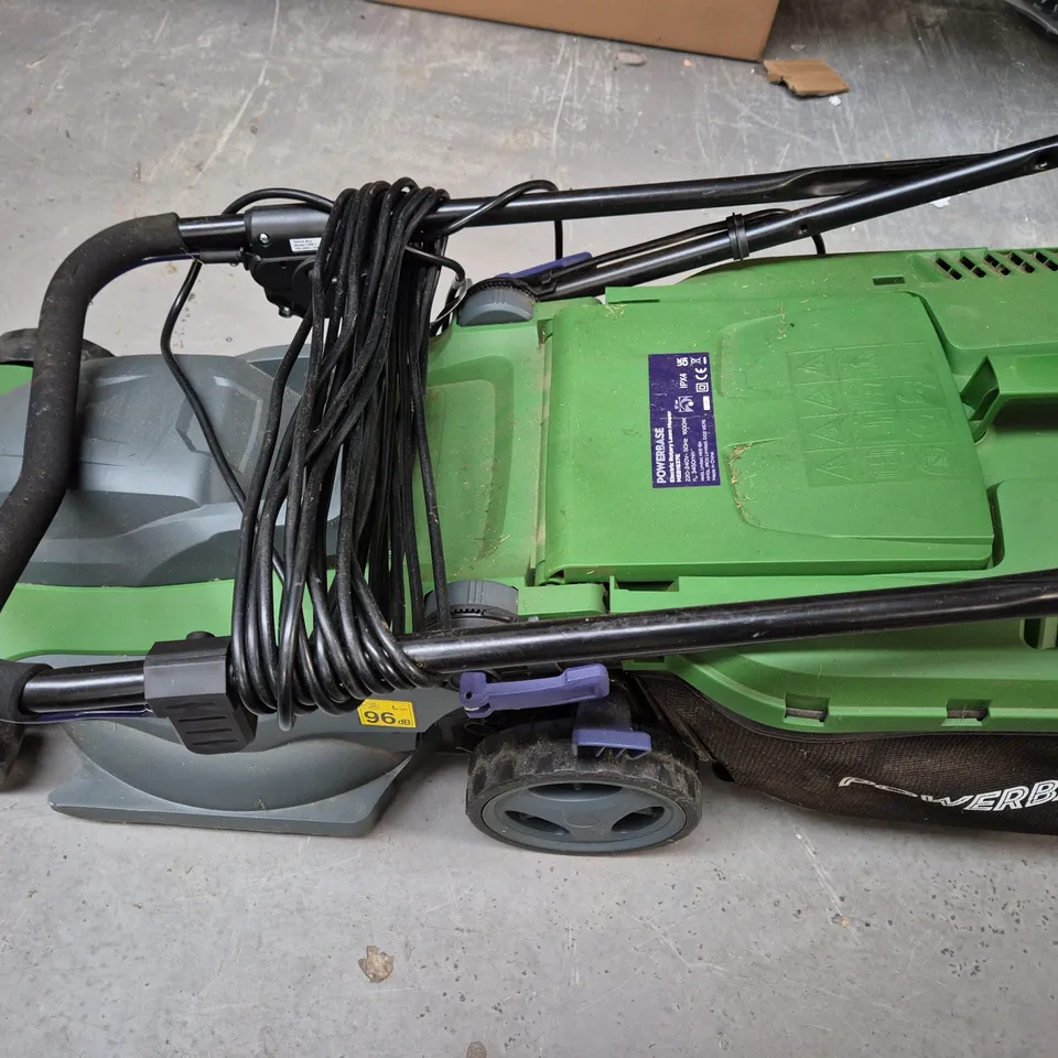 POWERBASE ELECTRIC ROTARY LAWNMOWER - COLLECTION ONLY