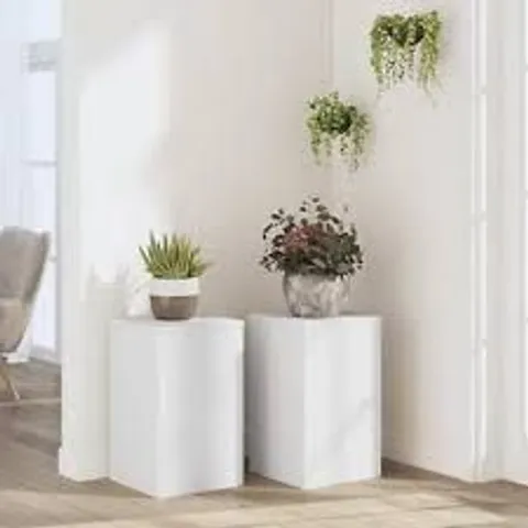 BOXED PLANT STAND SET OF 2