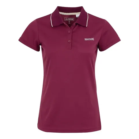 BRAND NEW REGATTA WOMENS MAVERICK V POLO SHIRT IN BEAUJOLAIS UK 18