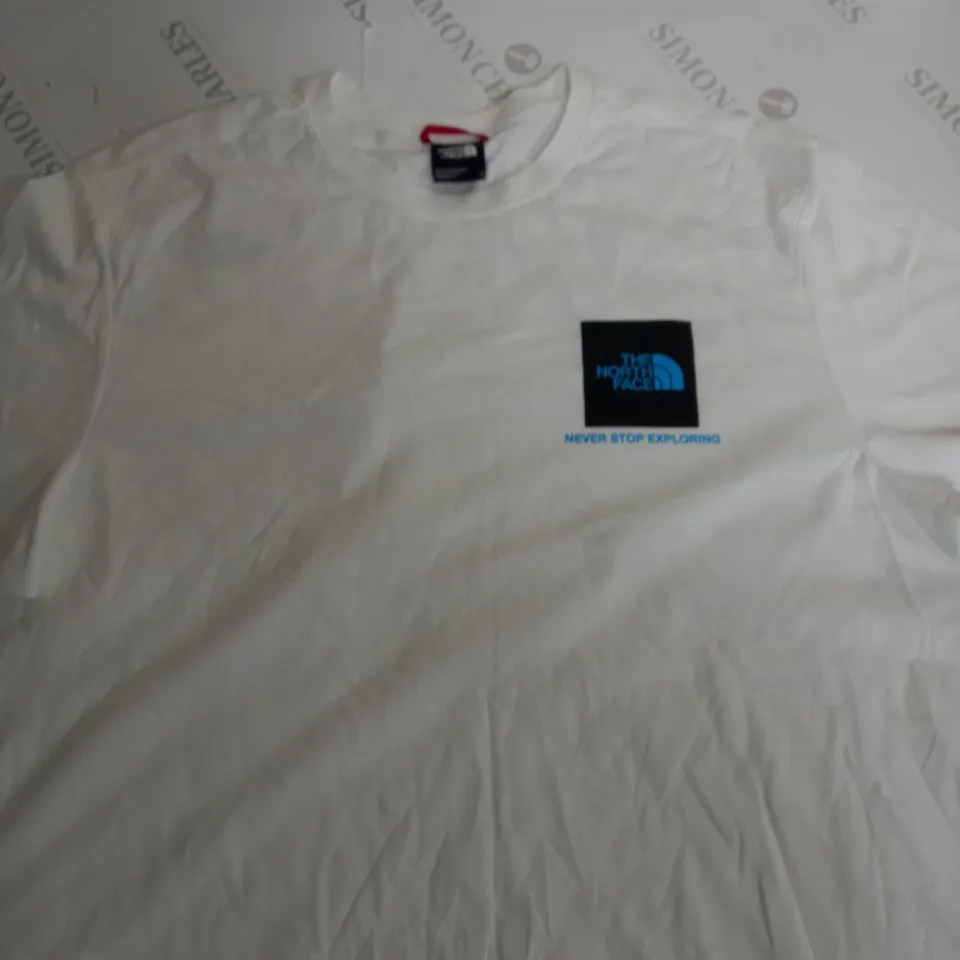 NORTH FACE WHITE LOGO SHIRT-LARGE