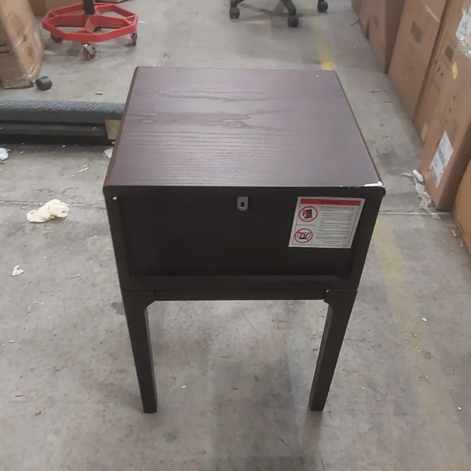 DUSK ELENA ASH 1 DRAWER NIGHTSTAND - WALNUT