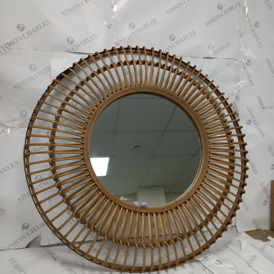 BOXED MY HOME STORIES BAMBOO MIRROR [COLLECTION ONLY]