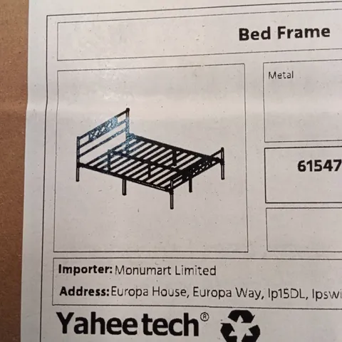 BOXED YAHEETECH BED FRAME - BLACK