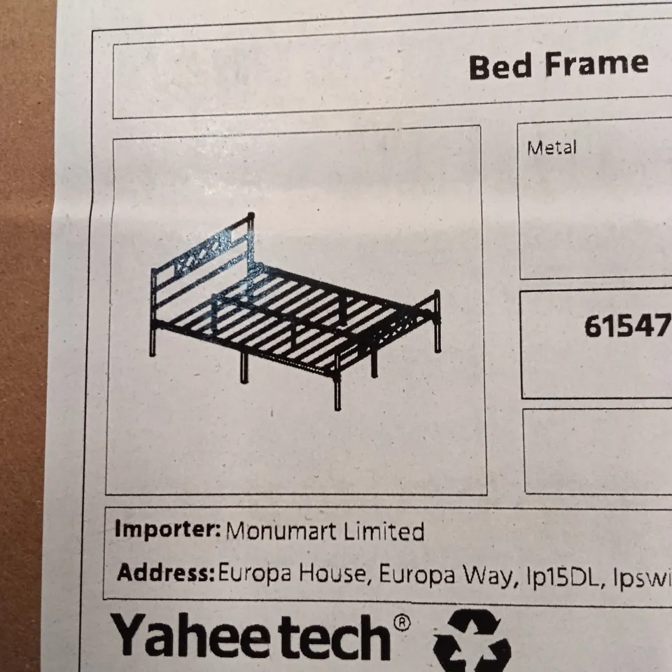 BOXED YAHEETECH BED FRAME - BLACK