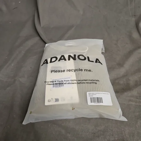 ADANOLA WAFFLE RAGLAN LONG SLEEVE TOP PISTACHIO GREEN SMALL BAGGED