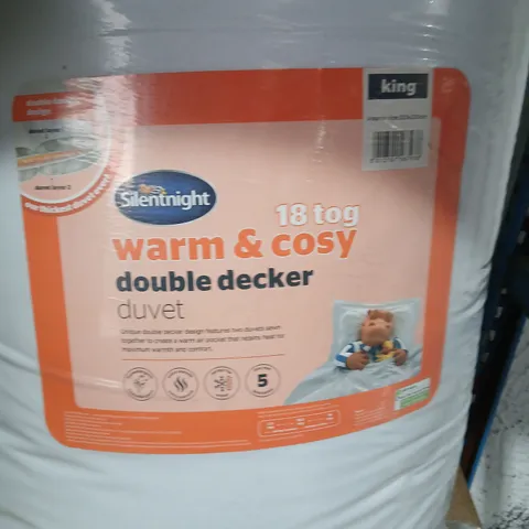 SILENTNIGHT 18 TOG WARM & COSY DOUBLE DECKER DUVET