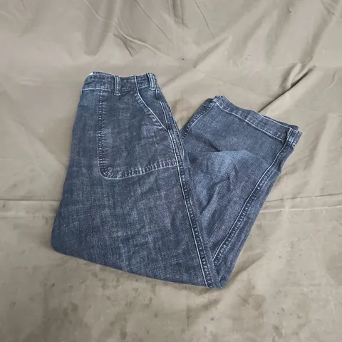 TOAST 3/4 STRAIGHT JEANS IN DARK BLUE WASH SIZE 6