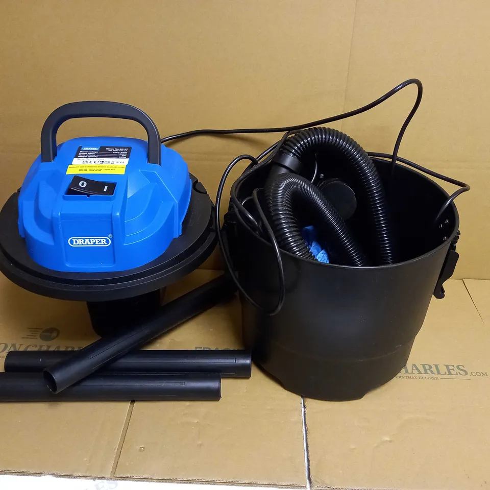 DRAPER 90107 230V 1250W 15L WET AND DRY VACUUM CLEANER