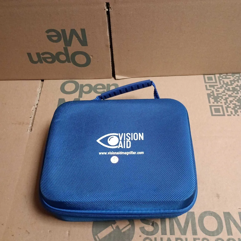 VISIONAID HEAD-MOUNTED MAGNIFIER AID WITH CARRY CASE & ACCESSORIES