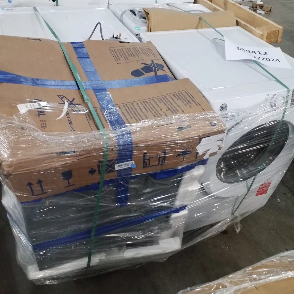 PALLET OF APPROXIMATELY 4 UNPROCESSED RAW RETURN WHITE GOODS TO INCLUDE;