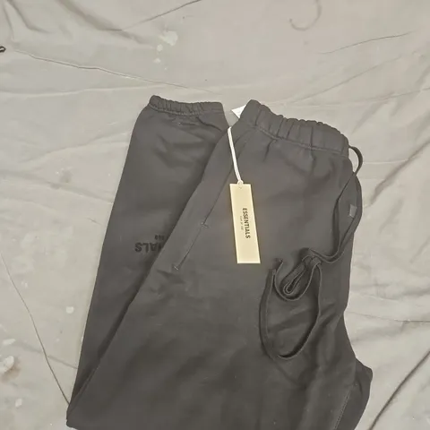 ESSENTIALS BLACK JOGGERS, SIZE S