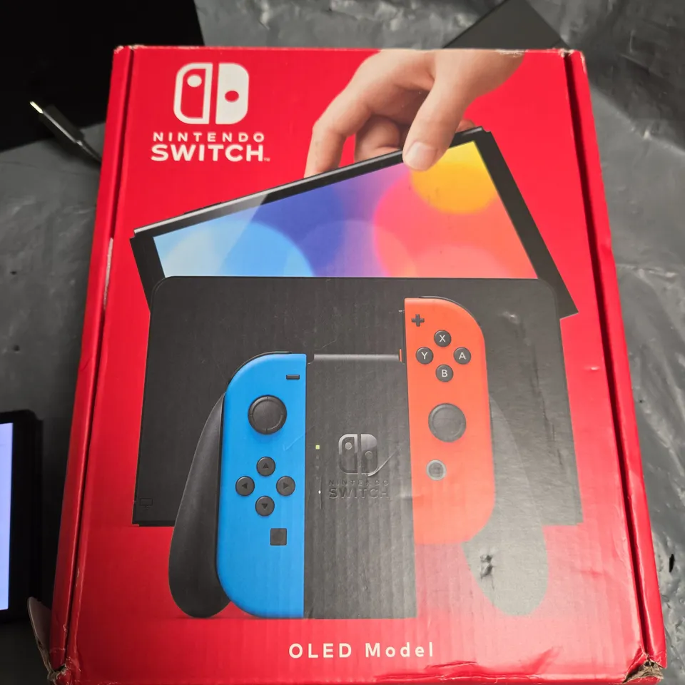 NINTENDO SWITCH OLED MODEL WITH DOCK– HDMI CABLE, AC ADAPTER, ORIGINAL BOX