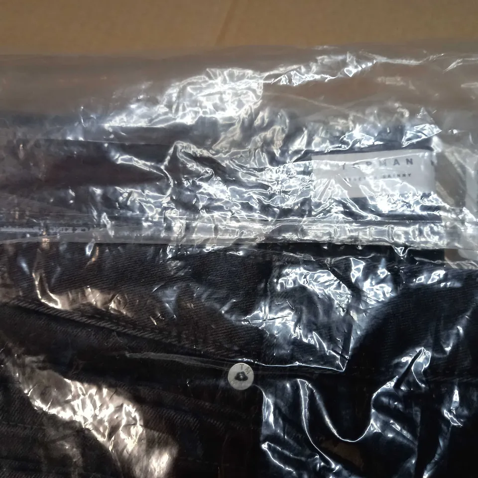 PACKAGED TOPMAN BLACK JEANS - SIZE W38/L32