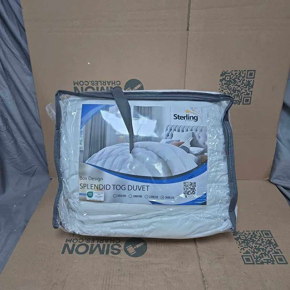 STERLING STARS BOX DESIGN SPLENDID TOG DUVET 260 X 220