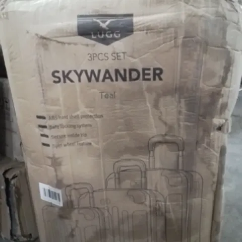 BOXED LUGG SKYWANDER LUGGAGE SET OF 3 -TEAL-