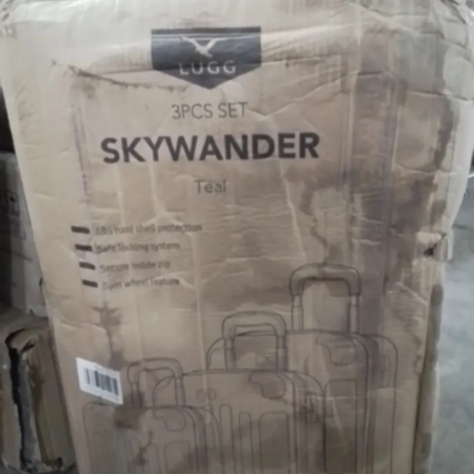 BOXED LUGG SKYWANDER LUGGAGE SET OF 3 -TEAL-