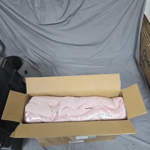 COZEE HOME LUXURY RUCHED FAUX FUR & VELVETSOFT HEATED THROW