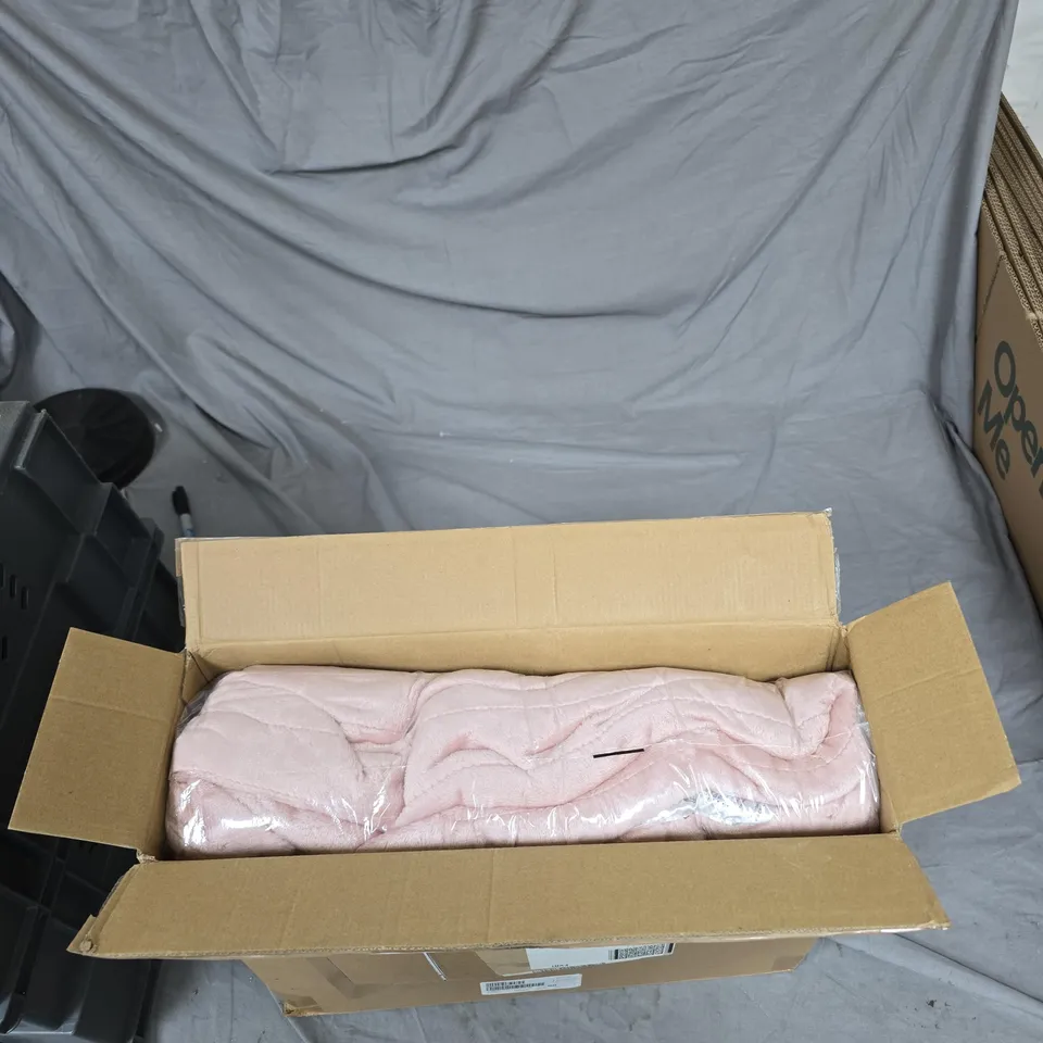 COZEE HOME LUXURY RUCHED FAUX FUR & VELVETSOFT HEATED THROW