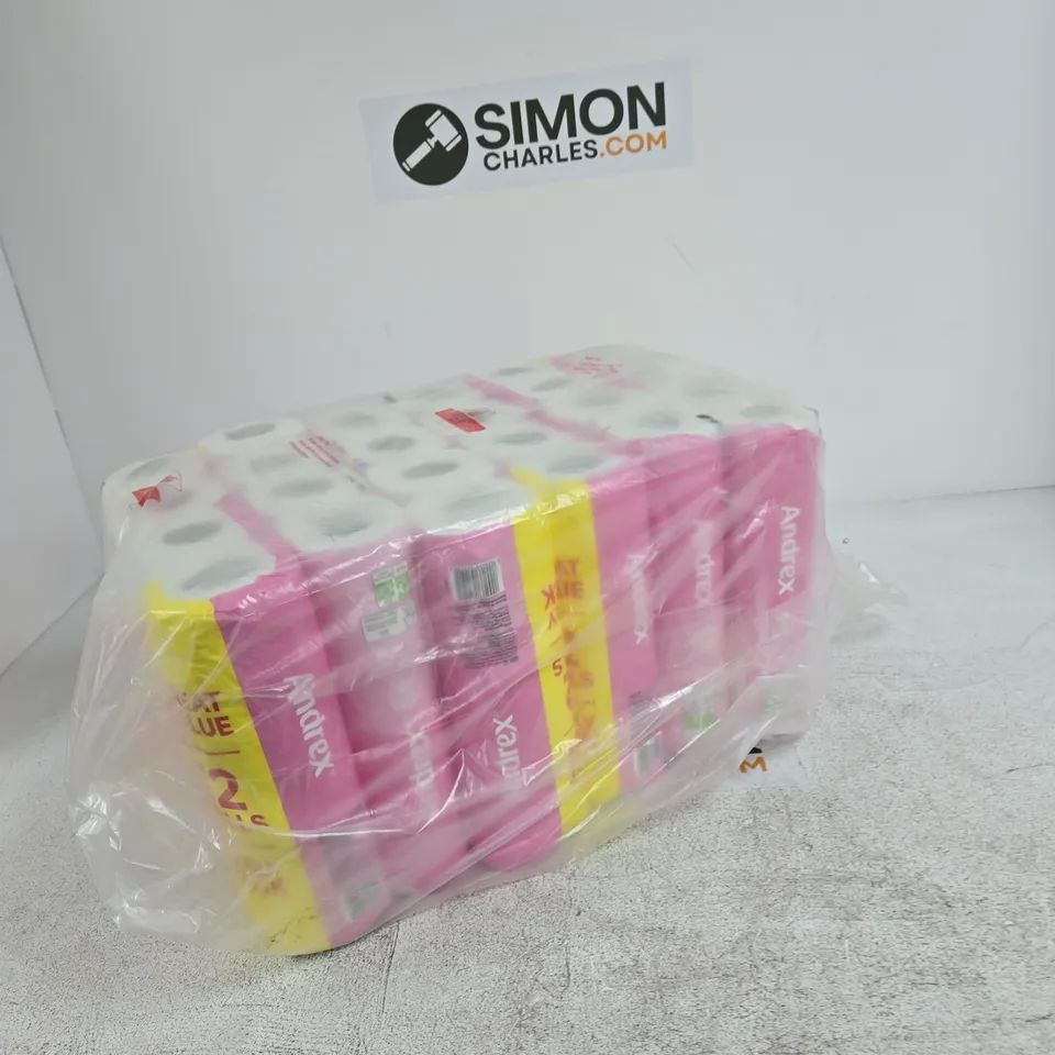 ANDREX 12 ROLL TOILET PAPER PACK – PINK PACKAGING 6X12 