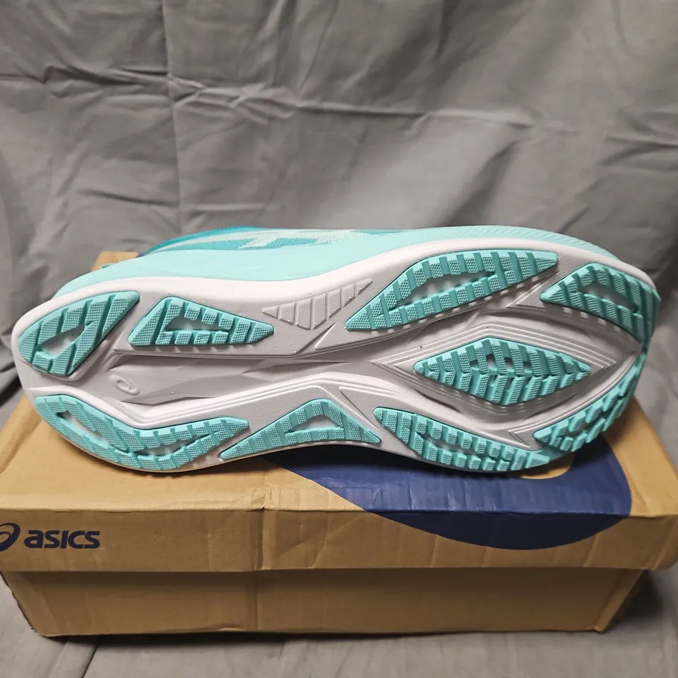 BOXED ASICS SUPERBLAST 2 RUNNING SHOES – WAVE TEAL/ILLUMINATE MINT, BOXED (UK 8 MEN / US 9)