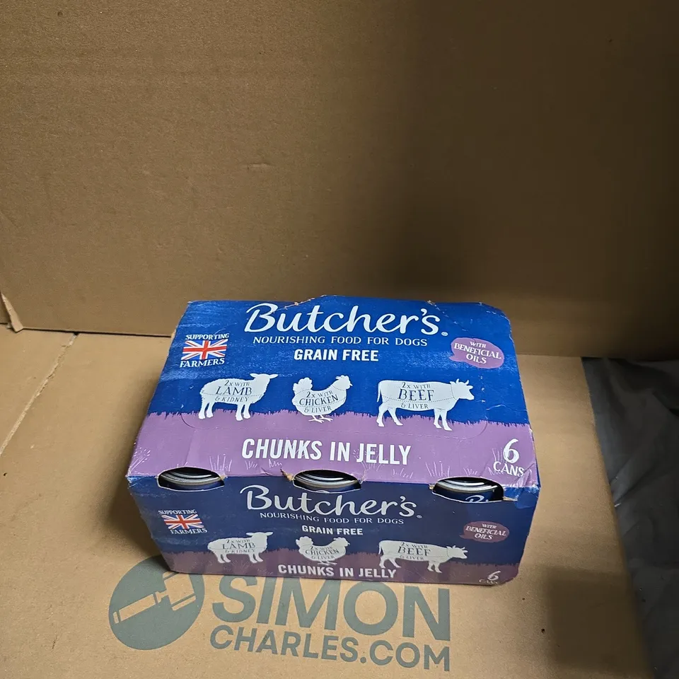 BUTCHER'S CHUNKS IN JELLY DOG FOOD – 6 CANS, GRAIN FREE