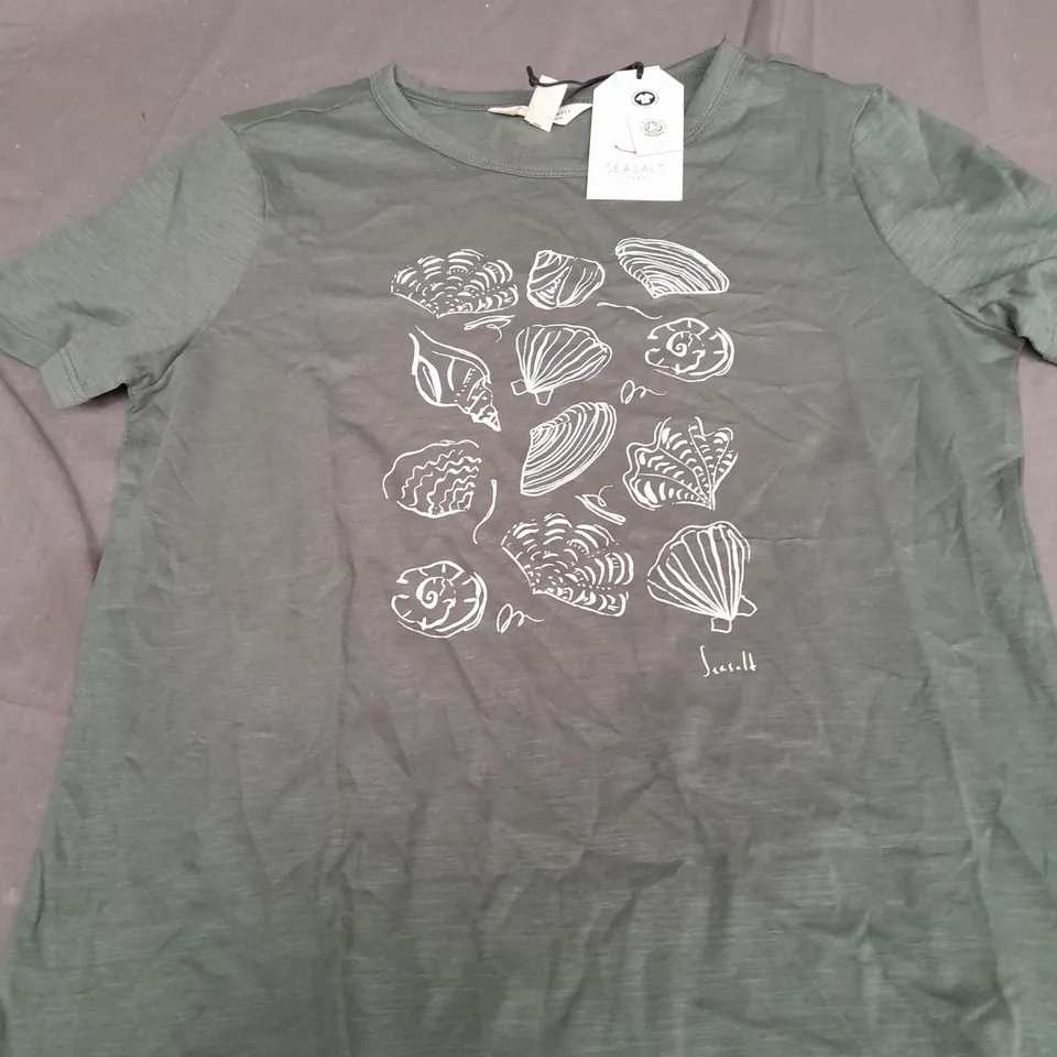 SEASALT CORNWALL PRINTING INK T-SHIRT SIZE 10