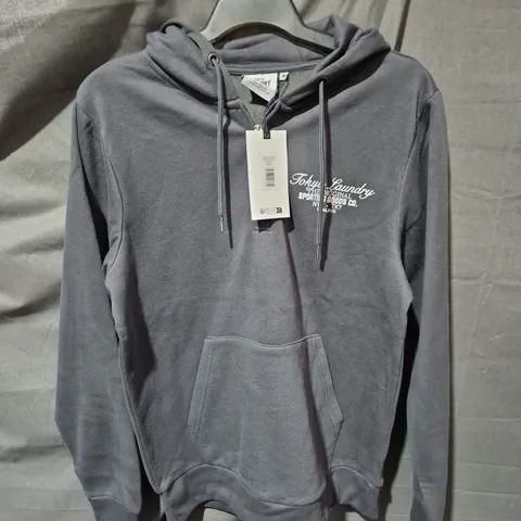 TOKYO LAUNDRY HOODIE – MEN'S DARK GREY - SIZE M