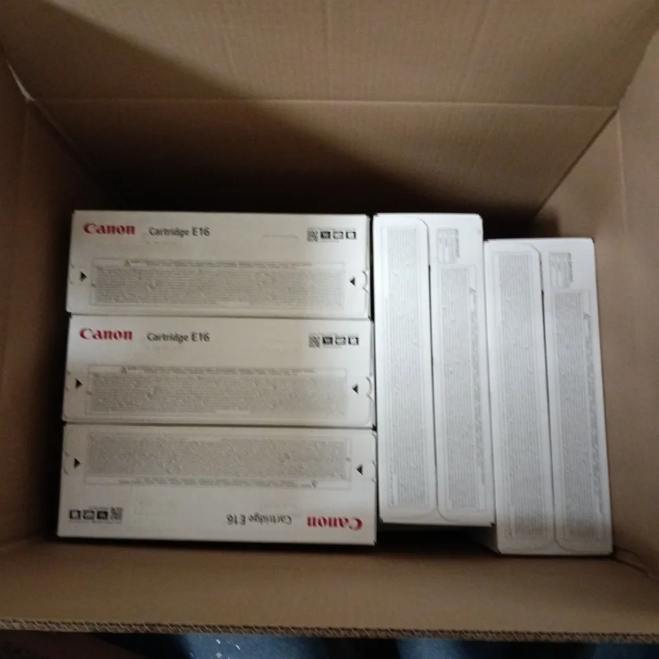 LARGE QUANTITY OF ASSORTED ITEMS TO INCLUDE CANON E16 PRINTER CARTIDGES - COLLECTION ONLY